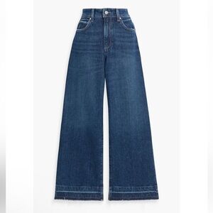 NWT Paige Anessa Wide leg cropped in Alana undone hem Size 28